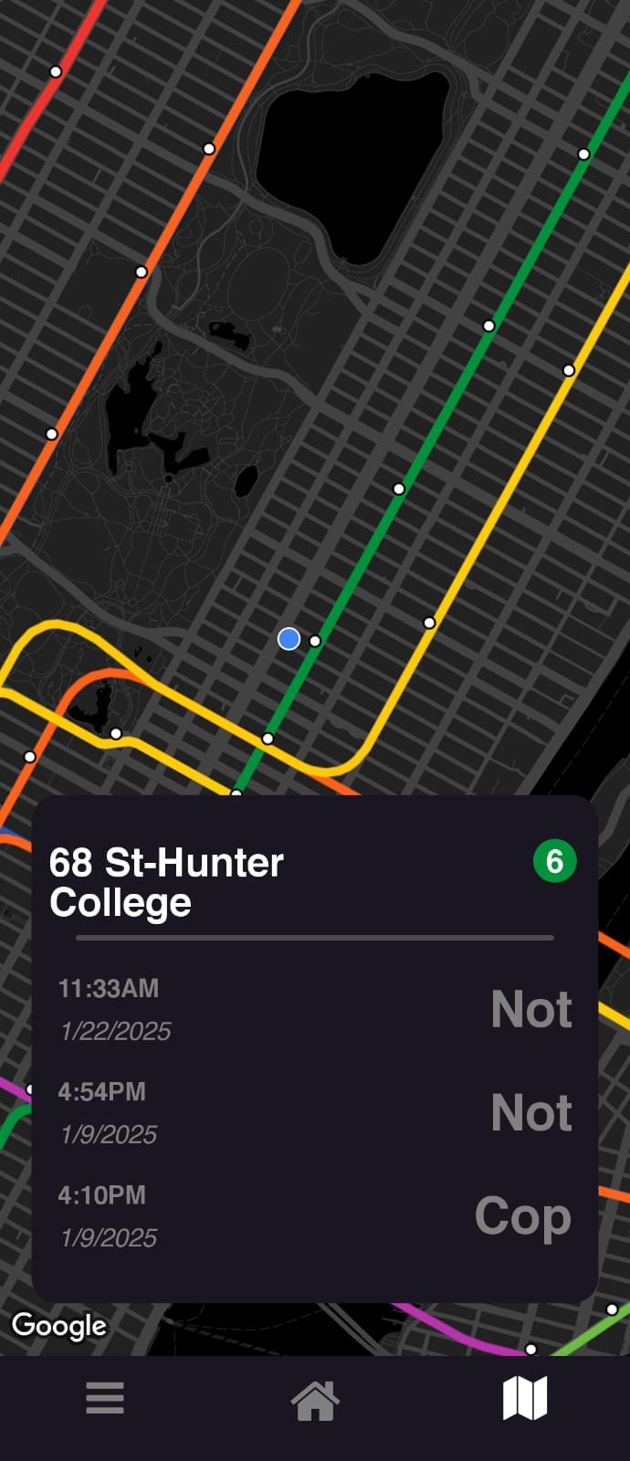 CopOrNot Map